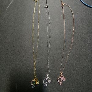 Barbie silhouette silver, bronze, or gold